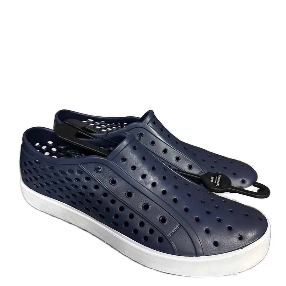 London Fog Mens Bately Perforated Slip On Athletic Sneakers Casual Shoes Size 11 - Picture 2 of 6